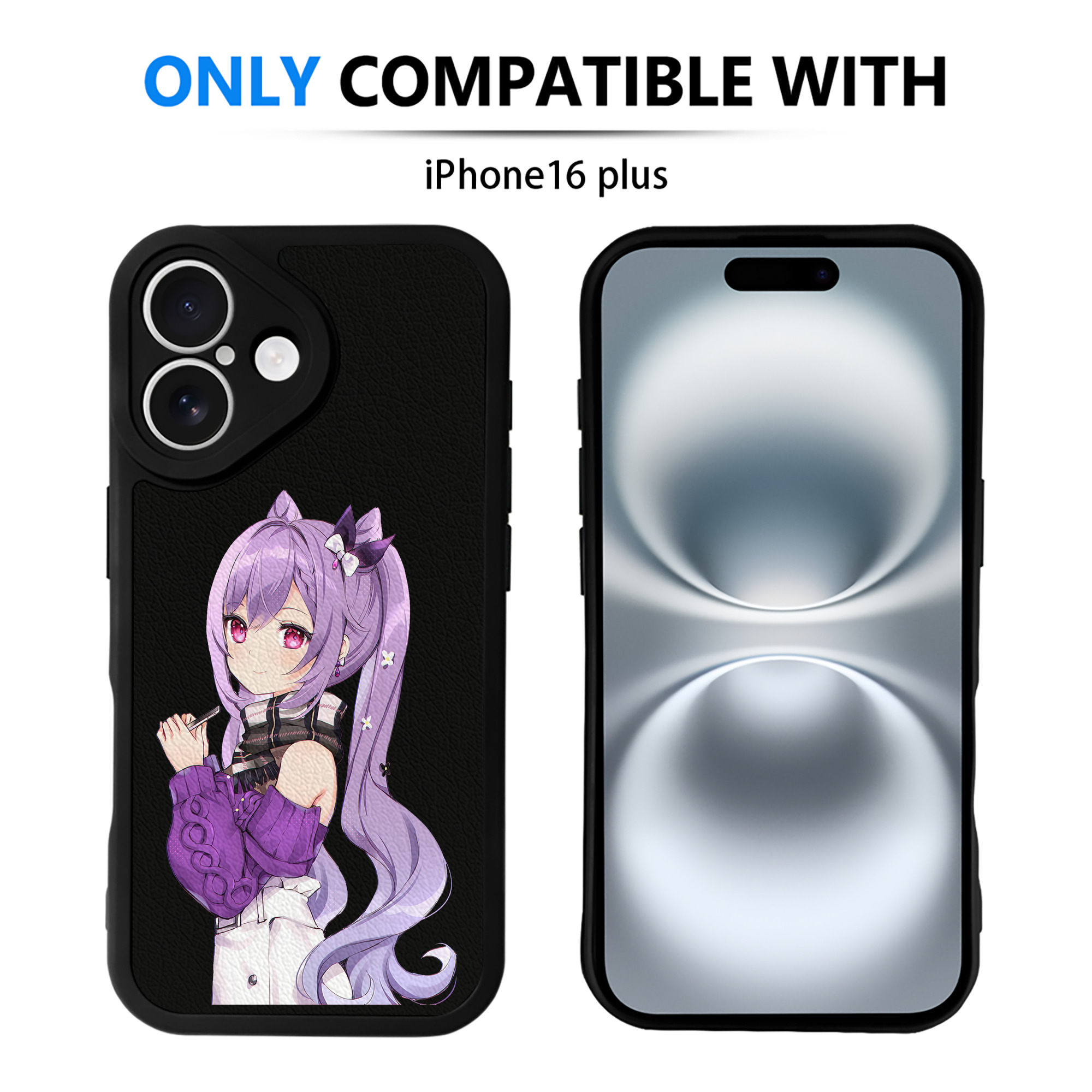 げんし神 刻晴 こくせい genshin Kokusei 【iPhone 16シリーズ対応】シリコンスマホケース（レザー調） 材質：シリコン